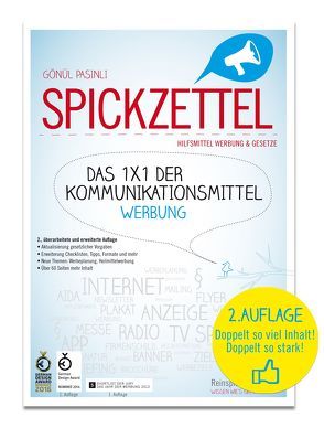 SPICKZETTEL – Das 1×1 der Kommunikationsmittel – Werbung von Pasinli,  Gönül