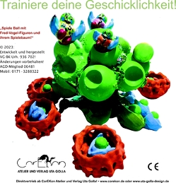 Spiele Ball mit Fred-Vogel-Figuren und ihrem Spielebaum von Golla,  Uta