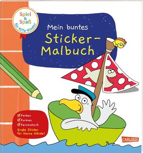 Spiel+Spaß für KiTa-Kinder: Mein buntes Sticker-Malbuch von Himmel,  Anna, Koppers,  Theresia