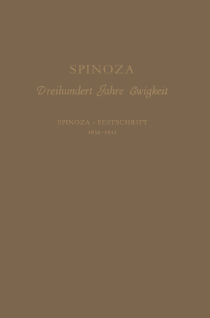 Spinoza von Hessing,  Siegfried, Spinoza,  Benedictus de