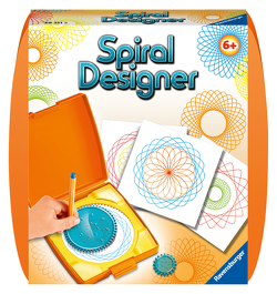 Ravensburger Spiral-Designer Mini, Zeichnen lernen für Kinder ab 6 Jahren, Kreatives Zeichen-Set mit Mandala-Schablone für farbenfrohe Spiralbilder und Mandalas