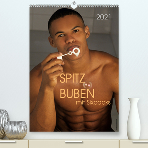 Spitzbuben mit Sixpacks 2021 (Premium, hochwertiger DIN A2 Wandkalender 2021, Kunstdruck in Hochglanz) von malestockphoto