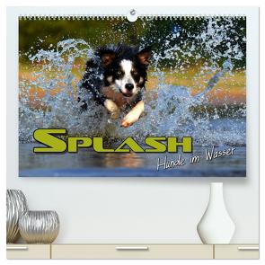 SPLASH – Hunde im Wasser (hochwertiger Premium Wandkalender 2024 DIN A2 quer), Kunstdruck in Hochglanz von Bleicher,  Renate