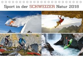 Sport in der Schweizer Natur 2018 (Tischkalender 2018 DIN A5 quer) von AG,  Calendaria