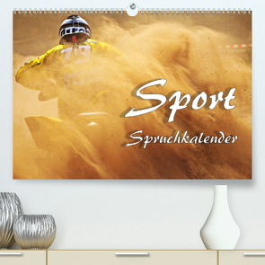 Sport Spruchkalender (Premium, hochwertiger DIN A2 Wandkalender 2021, Kunstdruck in Hochglanz) von Brunner-Klaus,  Liselotte