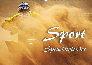 Sport Spruchkalender (Wandkalender 2021 DIN A2 quer) von Brunner-Klaus,  Liselotte