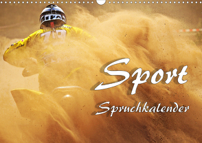 Sport Spruchkalender (Wandkalender 2021 DIN A3 quer) von Brunner-Klaus,  Liselotte