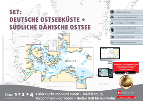 Sportbootkarten Satz 1, 2 und 4 – Set: Deutsche Ostsee und Südliche Dänische Ostsee (Ausgabe 2021)