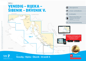 Sportbootkarten Satz 7: Adria 1 (Ausgabe 2023/2024)