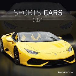 Sports Cars 2021 – Broschürenkalender 30×30 cm (30×60 geöffnet) – Sportwagen – Bild-Kalender – Wandplaner – mit Platz für Notizen – Alpha Edition