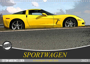 Sportwagen in knalligem Graffiti Style (Wandkalender 2023 DIN A3 quer) von SchnelleWelten