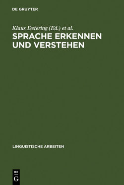 Sprache erkennen und verstehen von Detering,  Klaus, Schmidt-Radefeldt,  Jürgen, Sucharowski,  Wolfgang