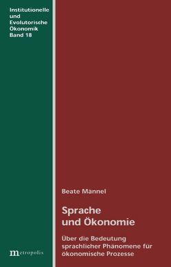 Sprache und Ökonomie von Männel,  Beate