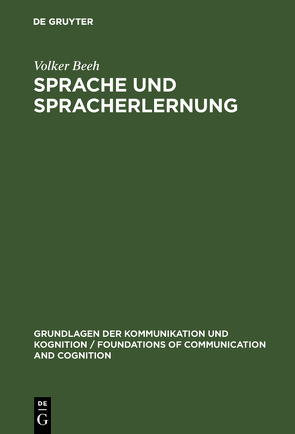 Sprache und Spracherlernung von Beeh,  Volker