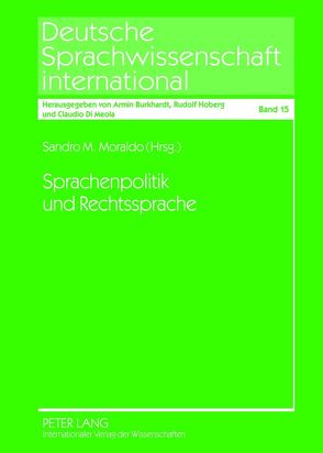 Sprachenpolitik und Rechtssprache von Moraldo,  Sandro