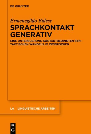 Sprachkontakt generativ von Bidese,  Ermenegildo