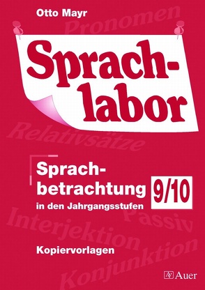 Sprachlabor 9/10 von Mayr,  Otto