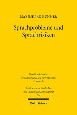 Sprachprobleme und Sprachrisiken von Kummer,  Maximilian