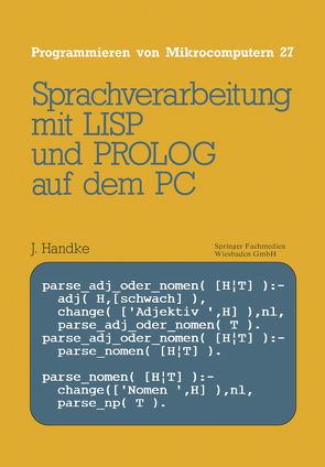 Sprachverarbeitung von Handke,  Jürgen