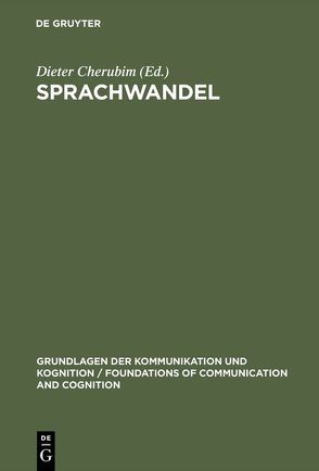 Sprachwandel von Cherubim,  Dieter