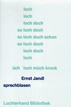 sprechblasen von Jandl,  Ernst