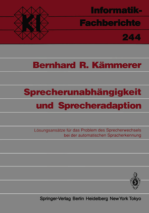 Sprecherunabhängigkeit und Sprecheradaption von Kämmerer,  Bernhard R.