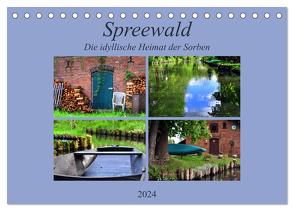 Spreewald – Idyllische Heimat der Sorben (Tischkalender 2024 DIN A5 quer), CALVENDO Monatskalender von Thauwald,  Pia