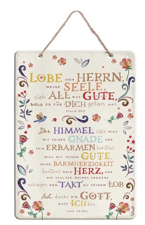 Spruchtafel »Lobe den Herrn, meine Seele«