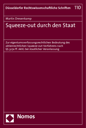 Squeeze-out durch den Staat von Dresenkamp,  Martin