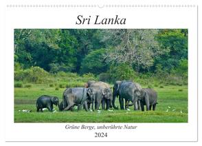 Sri Lanka, Grüne Berge – unberührte Natur (Wandkalender 2024 DIN A2 quer), CALVENDO Monatskalender von Böck,  Herbert