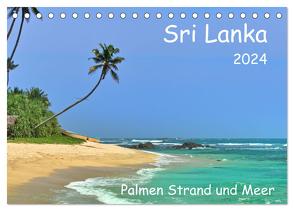 Sri Lanka, Palmen, Strand und Meer (Tischkalender 2024 DIN A5 quer), CALVENDO Monatskalender von Böck,  Herbert