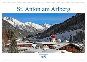 St. Anton am Arlberg (Wandkalender 2024 DIN A2 quer), CALVENDO Monatskalender von Eppele,  Klaus