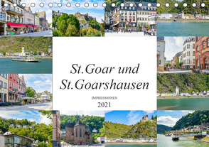 St. Goar und St. Goarshausen Impressionen (Tischkalender 2021 DIN A5 quer) von Meutzner,  Dirk