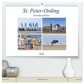 St. Peter-Ording Stranderlebnisse (hochwertiger Premium Wandkalender 2024 DIN A2 quer), Kunstdruck in Hochglanz von Falke,  Manuela