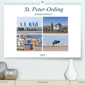 St. Peter-Ording Stranderlebnisse (Premium, hochwertiger DIN A2 Wandkalender 2022, Kunstdruck in Hochglanz) von Falke,  Manuela