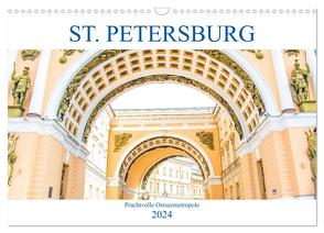 St. Petersburg – Prachtvolle Ostseemetropole (Wandkalender 2024 DIN A3 quer), CALVENDO Monatskalender von pixs:sell,  pixs:sell