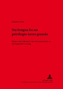 «Sta lengua ha un privilegio tanto grando» von Eufe,  Rembert