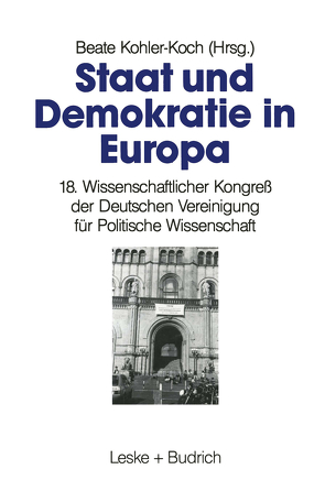 Staat und Demokratie in Europa von Kohler-Koch,  Beate