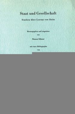 Staat und Gesellschaft. von Schnur,  Roman