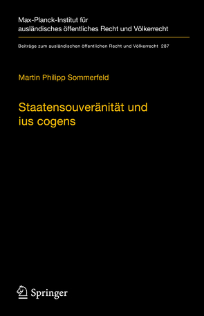 Staatensouveränität und ius cogens von Sommerfeld,  Martin Philipp