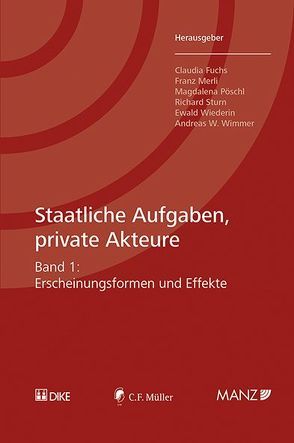 Staatliche Aufgaben, private Akteure Erscheinungsformen und Effekte von Fuchs,  Claudia, Merli,  Franz, Pöschl,  Magdalena, Sturn,  Richard, Wiederin,  Ewald, Wimmer,  Andreas W.