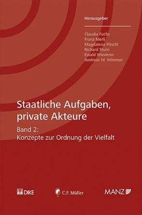 Staatliche Aufgaben, private Akteure von Fuchs,  Claudia, Merli,  Franz, Pöschl,  Magadalena, Sturn,  Richard, Wiederin,  Ewald, Wimmer,  Andreas W.