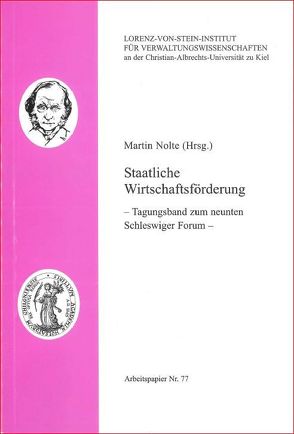 Staatliche Wirtschaftsförderung von Nolte,  Martin