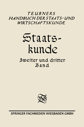 Staats-kunde von Geldmacher,  Erwin