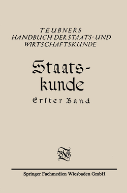 Staats-Kunde von Meurer,  Christian, Rosenbaum,  Eduard, Schmidt,  Richard