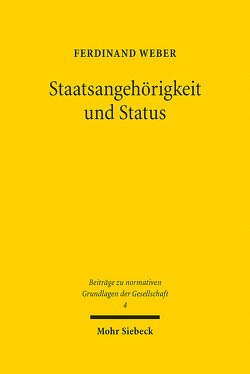 Staatsangehörigkeit und Status von Weber,  Ferdinand