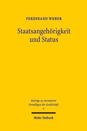 Staatsangehörigkeit und Status von Weber,  Ferdinand