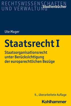 Staatsrecht I von Mager,  Ute