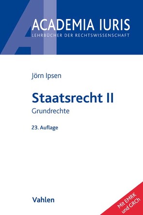 Staatsrecht II von Ipsen,  Jörn