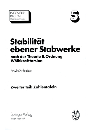 Stabilität ebener Stabwerke von Schaber,  Erwin